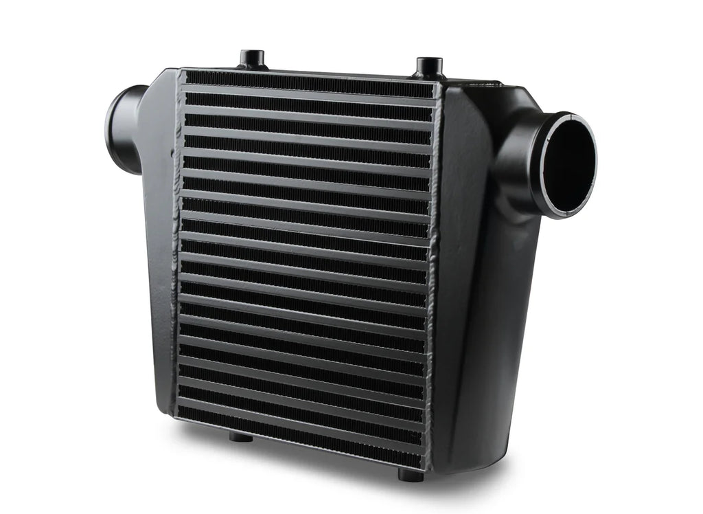 Frostbite Universal fit 11" X 12" X 3" core with 2.5" inlet/outlet - black - Back View