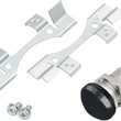 Load image into Gallery viewer, Fuel Door Latch Kit - Push-Button - Chrome DragSpecialties 77388 - Side View