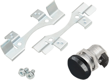 Load image into Gallery viewer, Fuel Door Latch Kit - Push-Button - Chrome DragSpecialties 77388 - Side View