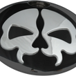 Load image into Gallery viewer, Fuel Door - Split Skull - Black with Chrome DragSpecialties 78051B - Main Product View