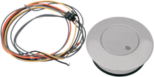 Load image into Gallery viewer, Fuel Level Gas Cap with LED Light - Chrome DragSpecialties DRAG009 - Main Product View