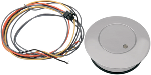 Fuel Level Gas Cap with LED Light - Chrome DragSpecialties DRAG009 - Main Product View