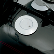 Load image into Gallery viewer, Fuel Level Gas Cap with LED Light - Chrome DragSpecialties DRAG009 - Side View
