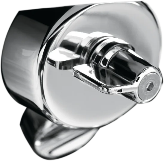 Fuel Shut Off Knob - Chrome - Honda Show Chrome - Side View