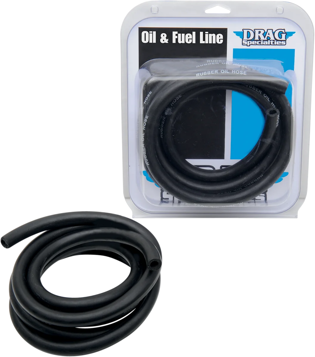 Fuel/Oil Line - Black - 1/2" - 2' DragSpecialties DOH-0122 - Side View