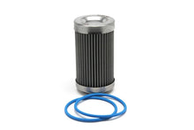 Load image into Gallery viewer, Fuelab 40 Micron Stainless Replacement Element - 3in w/2 O-Rings &amp; Instructions - Main Product View