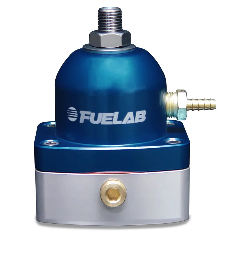 Fuelab 515 EFI Adjustable FPR 25-90 PSI (2) -6AN In (1) -6AN Return - Blue - Main Product View