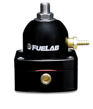 Load image into Gallery viewer, Fuelab 535 EFI Adjustable Mini FPR 25-90 PSI (2) -6AN In (1) -6AN Return - Black - Main Product View