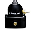 Load image into Gallery viewer, Fuelab 545 EFI Adjustable Mini FPR In-Line 25-90 PSI (1) -6AN In (1) -6AN Return - Black - Main Product View