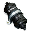 Load image into Gallery viewer, Fuelab 818 In-Line Fuel Filter Standard -8AN In/Out 10 Micron Fabric - Black - Main Product View