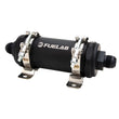 Load image into Gallery viewer, Fuelab PRO Series In-Line Fuel Filter (10gpm) -12AN In/-12AN Out 100 Micron Stainless - Matte Black - Main Product View