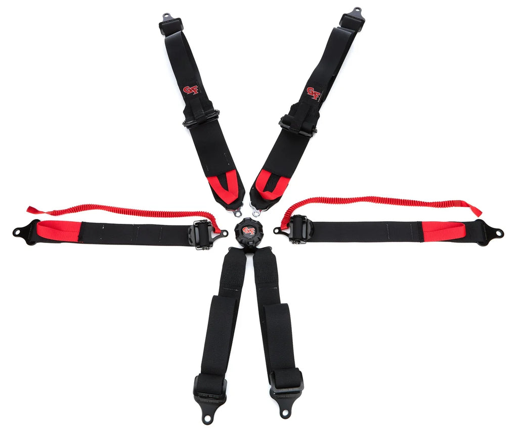 G-FORCE Racing Gear 6pt Harness Camlock Black SFI16.5 HNR