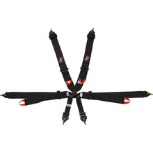 Load image into Gallery viewer, G-FORCE Racing Gear 6pt Harness Camlock Indiv P/D Black  FIA