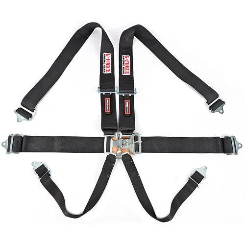 G-FORCE Racing Gear 6pt Harness Set L&L Black Indiv Shldr