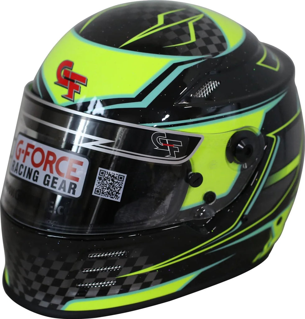 G-FORCE Racing Gear HELMET REVO GRAPHICS MED YELLOW SA2020