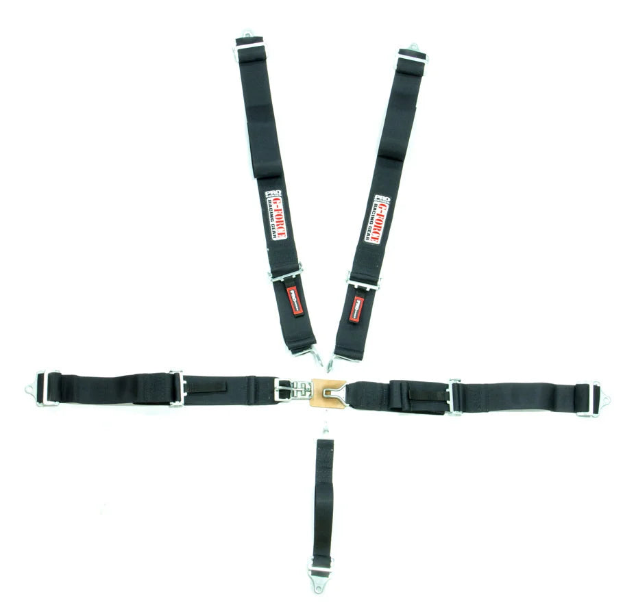 G-FORCE Racing Gear Indivd. Shoulder Harness Pull-Up Blk Pro Series