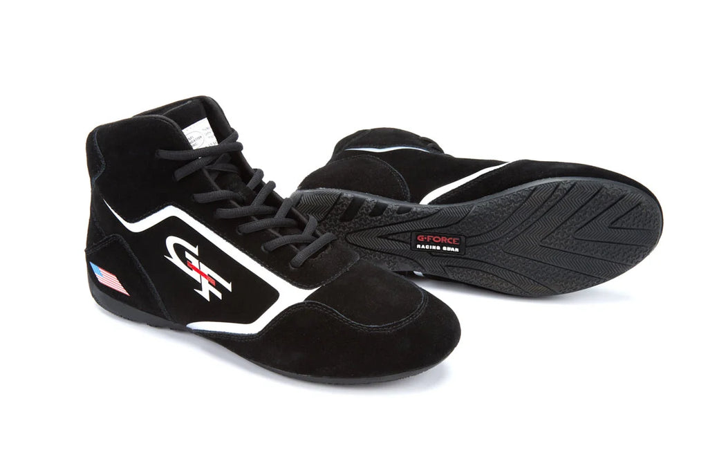 G-FORCE Racing Gear Shoes G-Limit Size 9 Black Midtop