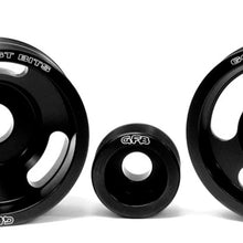 Load image into Gallery viewer, GFB 04-10 WRX/STI 3 Piece Under-Drive Pulley Kit w/ Belts (Crank Alternator &amp; Power Steering) - Back View