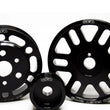 Load image into Gallery viewer, GFB 13 Subaru BRZ / 13 Scion FR-S 3 Pc L/W Pulley Kit (Inc Crank/Alternator/Water Pump Pulleys) - Side View