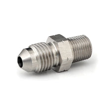 Load image into Gallery viewer, GFB 1/8in BSPT Male to -4AN Male Flare (Stainless Steel) - Main Product View