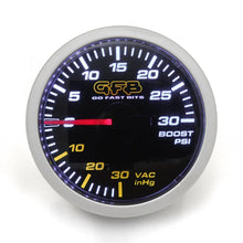 Load image into Gallery viewer, GFB 52mm Boost Gauge 30psi - Main Product View