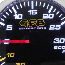 Load image into Gallery viewer, GFB 52mm Boost Gauge 30psi - Back View
