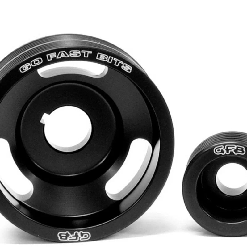 GFB 99-00 Subaru WRX/Forrester GT Light-Weight Engine Pulley Kit - Side View