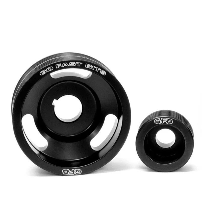 GFB 99-00 Subaru WRX/Forrester GT Light-Weight Engine Pulley Kit - Back View