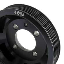 Load image into Gallery viewer, GFB Evo 4-9 Under-Drive Crank Pulley w/ Belt - Back View
