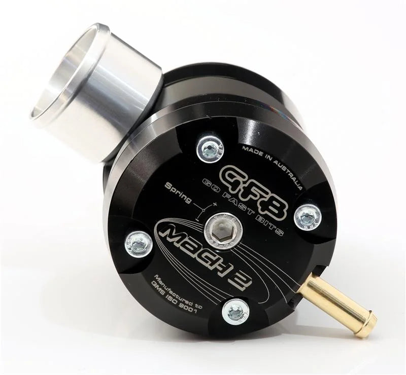 GFB Mach 2 TMS Recirculating Diverter Valve - 35mm Inlet/30mm Outlet (suits 97-98 Subaru WRX/STi) - Back View