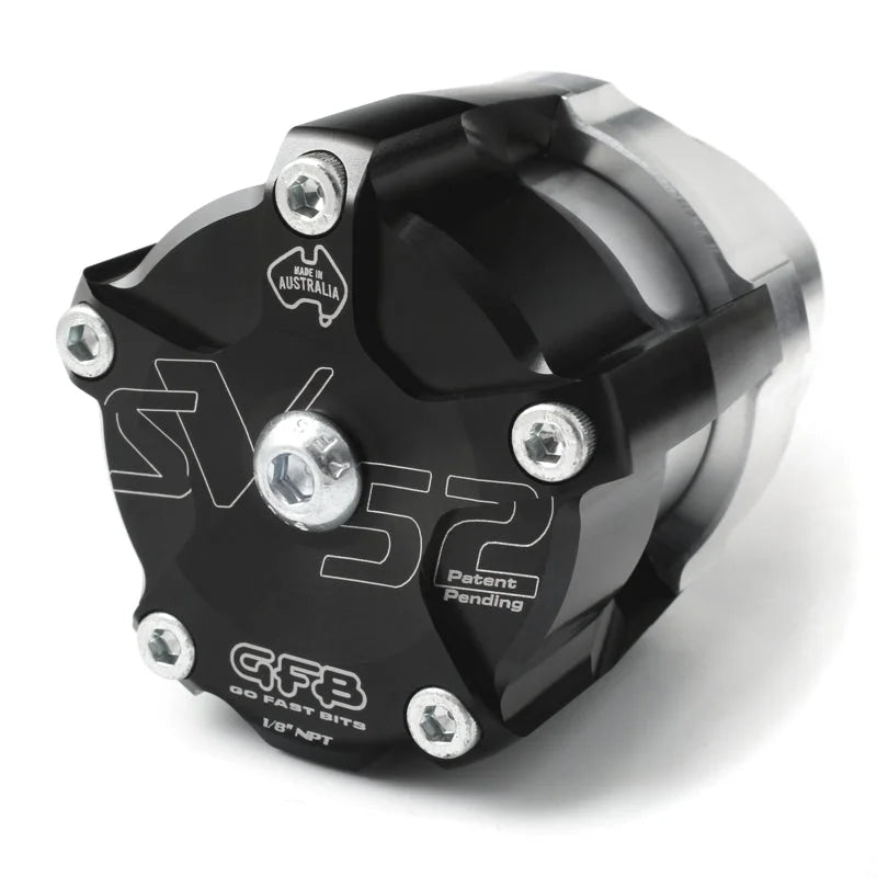 GFB SV52 High Flow BOV - Rated at Over 300psi (Suits All High Powered Turbo or Supercharged Engines) - Side View