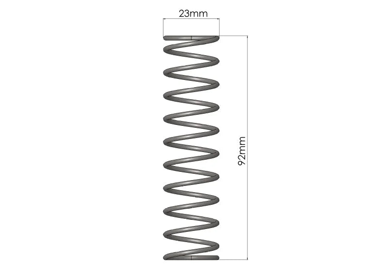 GFB Standard Spring (used in all valves except 1002) - Side View