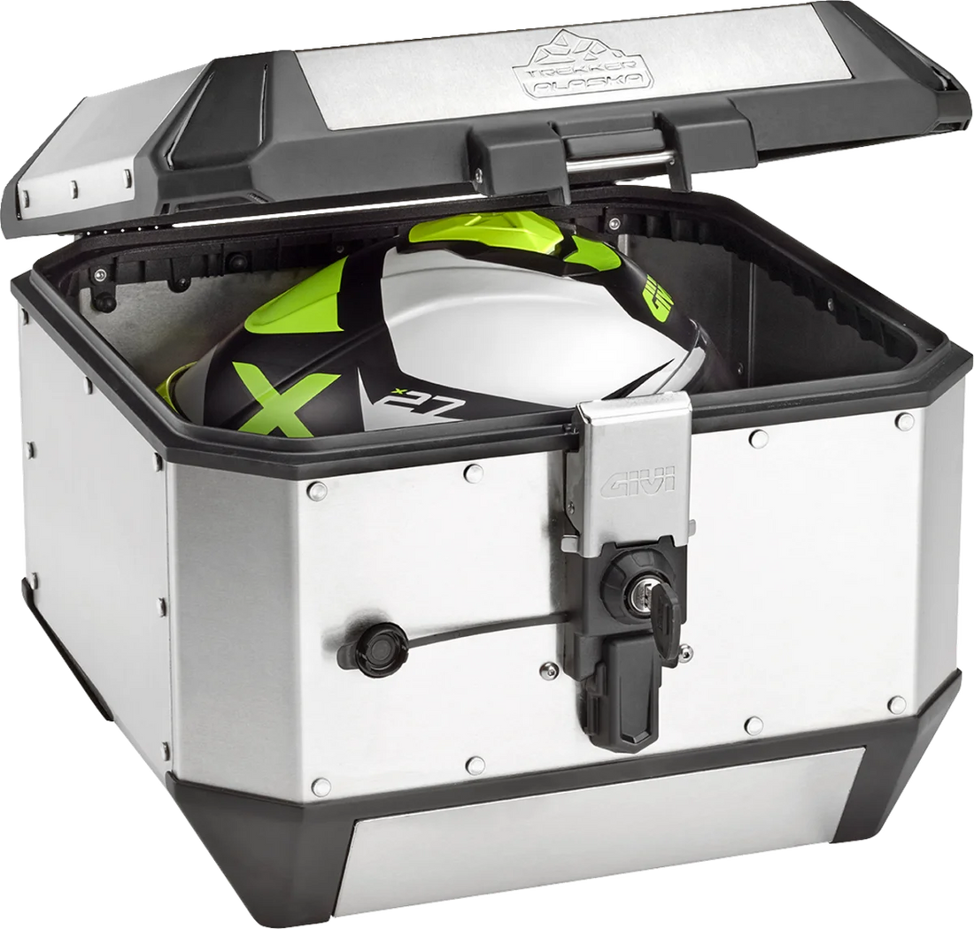 GIVI Alaska Side Case - 44L - Silver - Back View