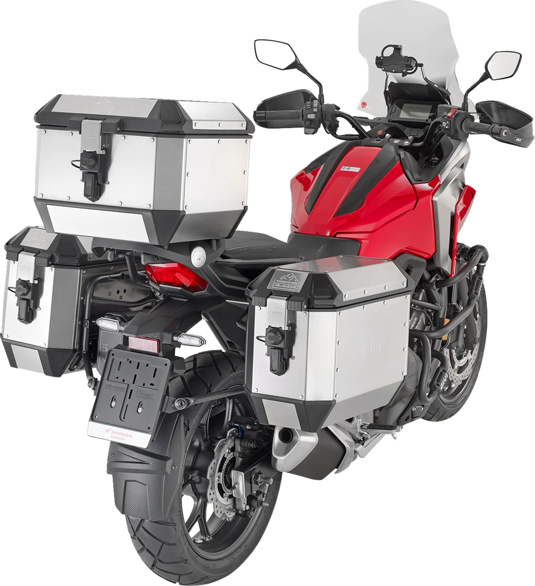 GIVI Alaska Side Case - 44L - Silver - Installation View