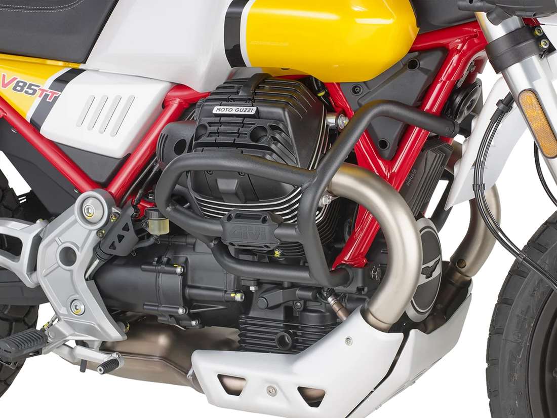 GIVI Engine Guards TN8203 fits Moto Guzzi V85 TT - Side View