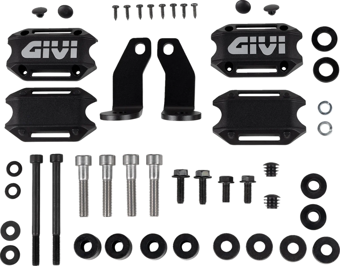 GIVI Engine Guards TN8207 fits Moto Guzzi V100 - Side View