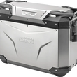 Load image into Gallery viewer, GIVI Outback Evo Side Case - Left - 37 Liter - Silver OBKE37ALA - Main Product View
