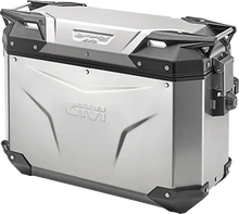 Load image into Gallery viewer, GIVI Outback Evo Side Case - Right - 37 Liter - Silver OBKE37ARA - Main Product View