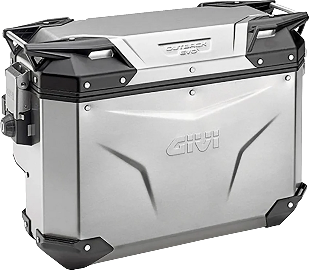 GIVI Outback Evo Side Case - Right - 37 Liter - Silver OBKE37ARA - Side View