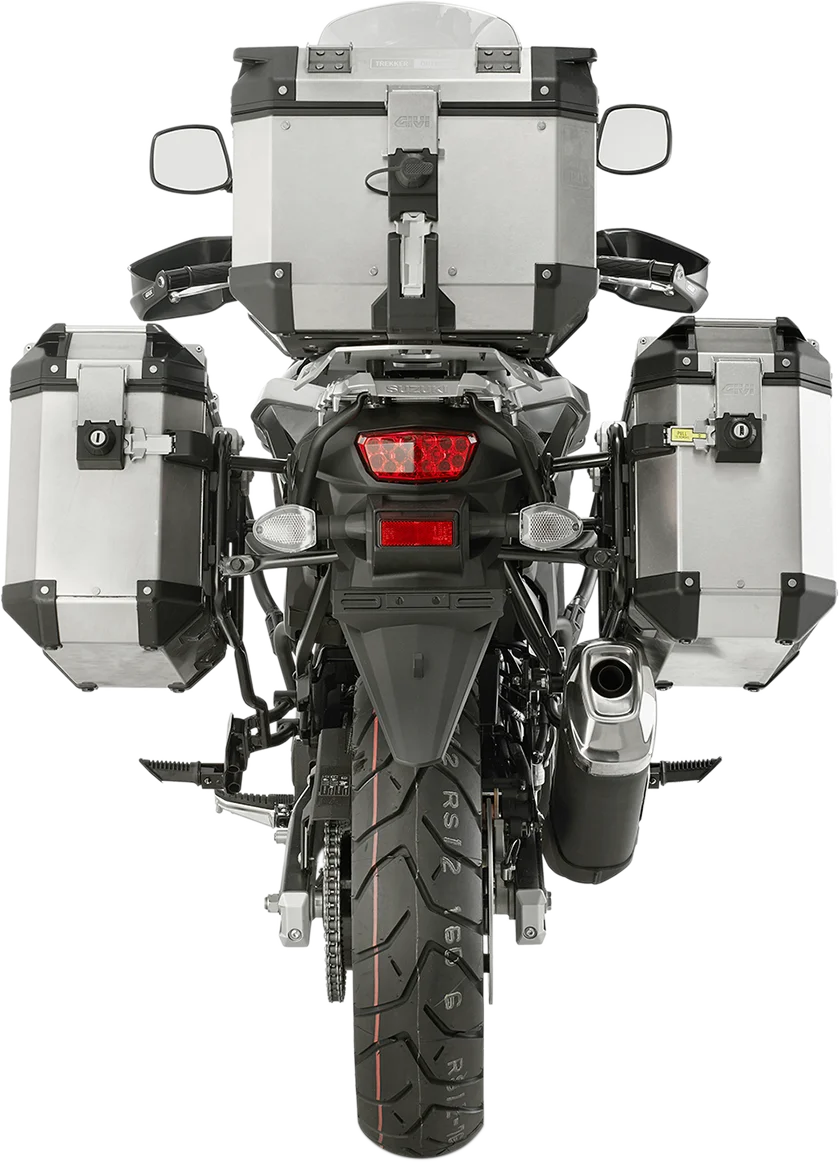 GIVI Outback Supports PL3112CAM fits V-Strom 650 - Back View