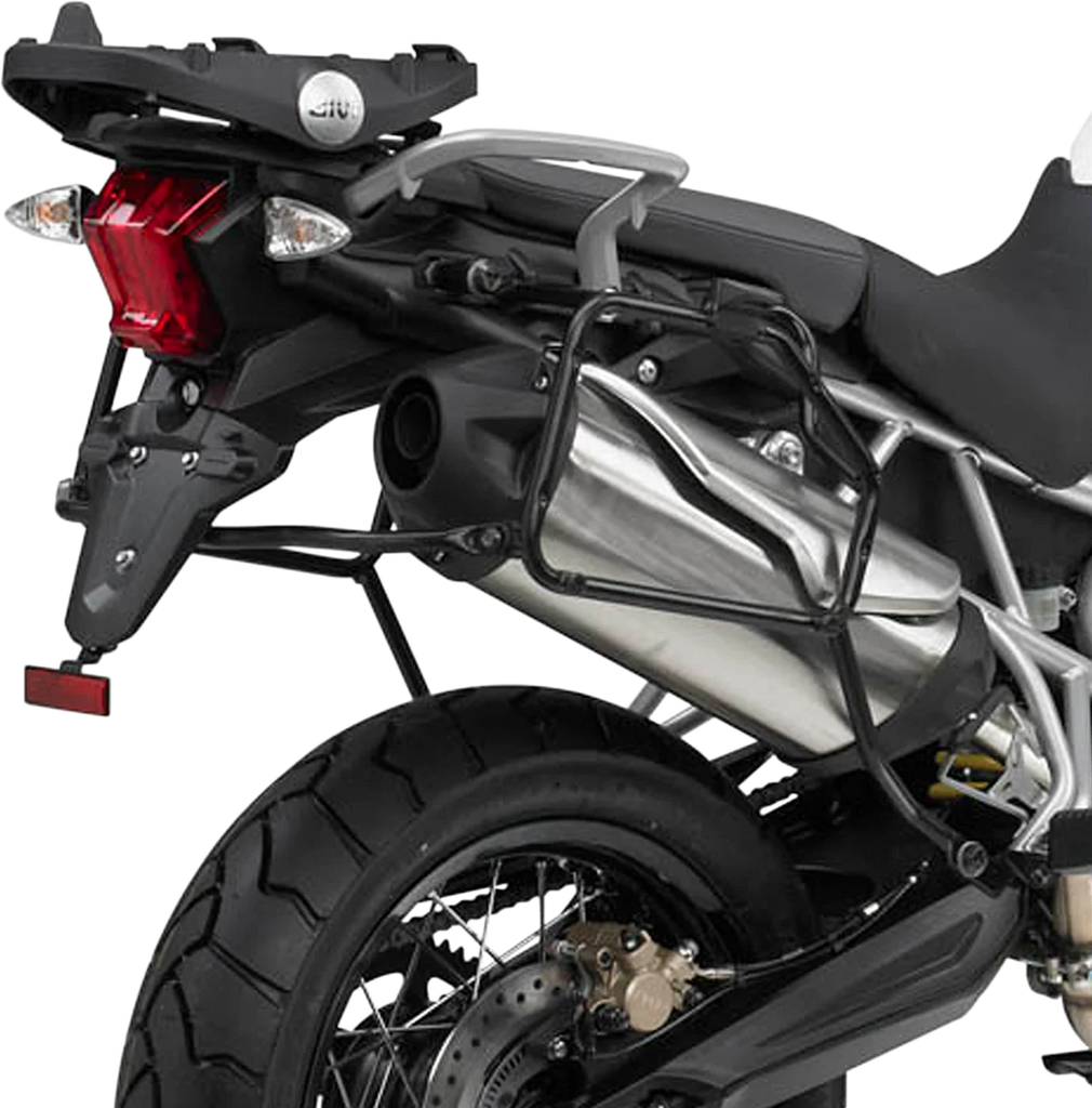 GIVI Sidecase Mount PLR3112 fits V-Strom 2017-2019 - Installation View