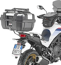 Load image into Gallery viewer, GIVI Specific Rear Rack - SR1201 fits Honda Transalp XL 750 - Side View