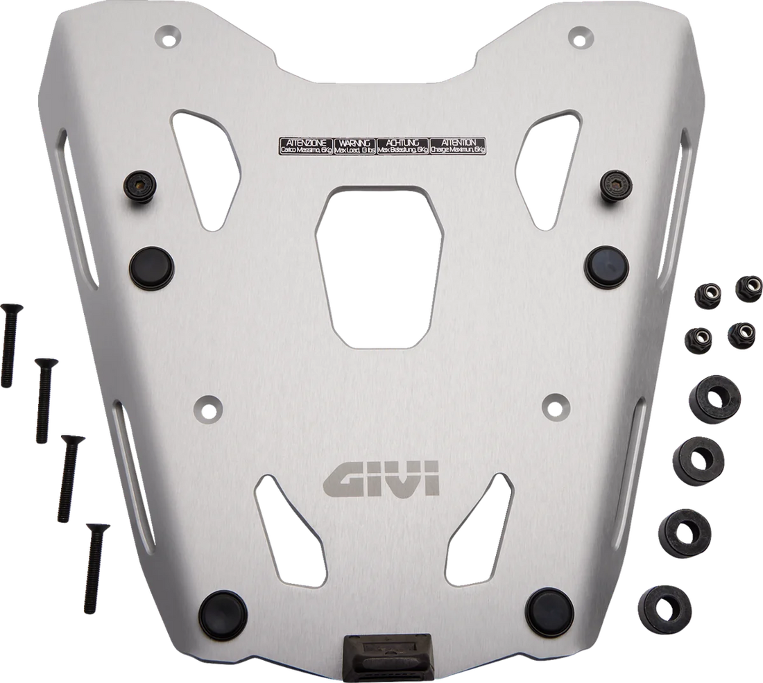 GIVI Specific Rear Rack - SR9055 fits Royal Enfield Scram 411 - Back View
