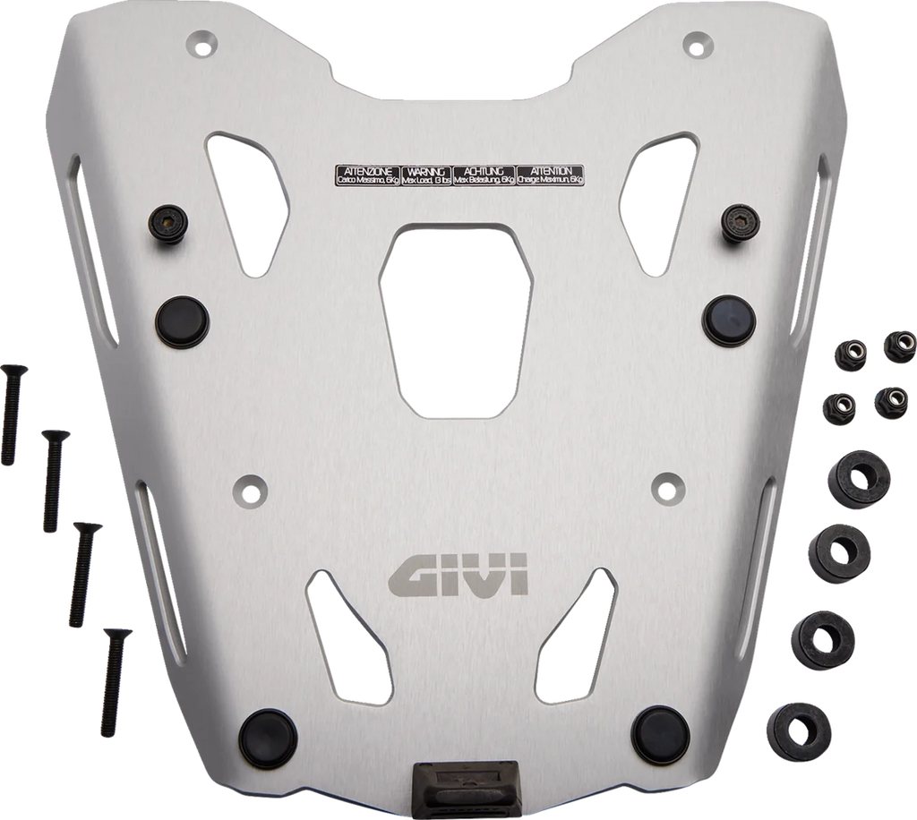 GIVI Specific Rear Rack - SR9055 fits Royal Enfield Scram 411 - Back View