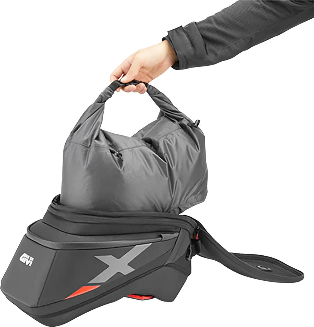 GIVI Tanklock Tank Bag - 18 Liter XL05 fits Honda / Kawasaki - Back View
