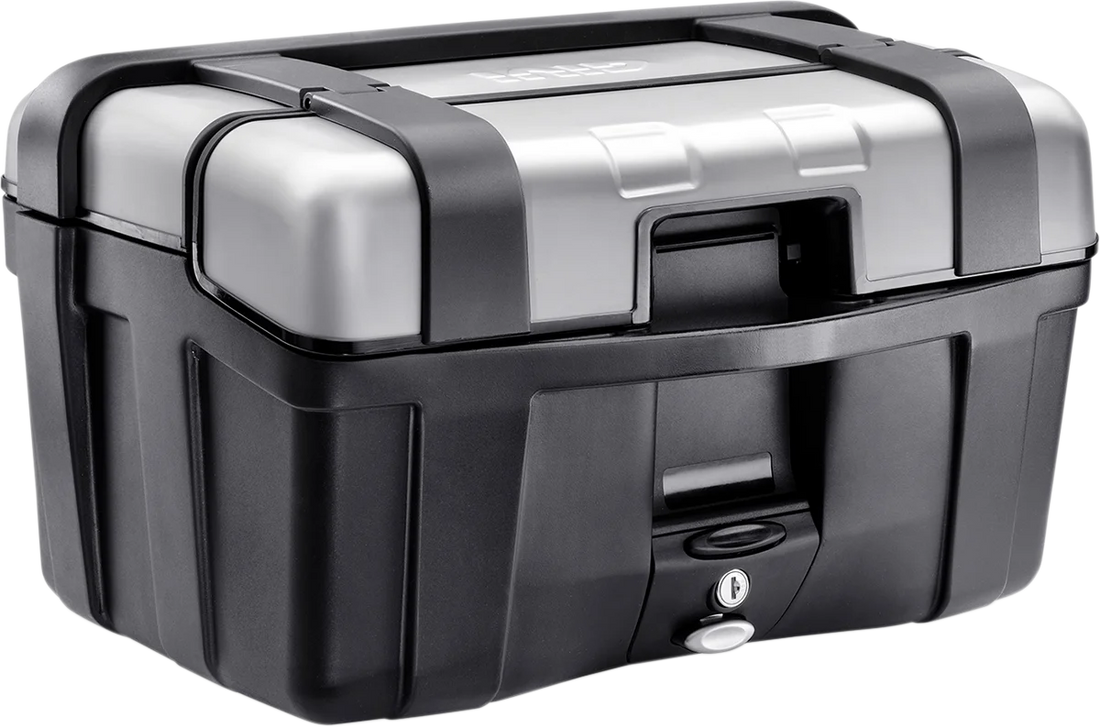 GIVI Trekker Side or Top Case - Silver - 46 Liter TRK46NA - Side View