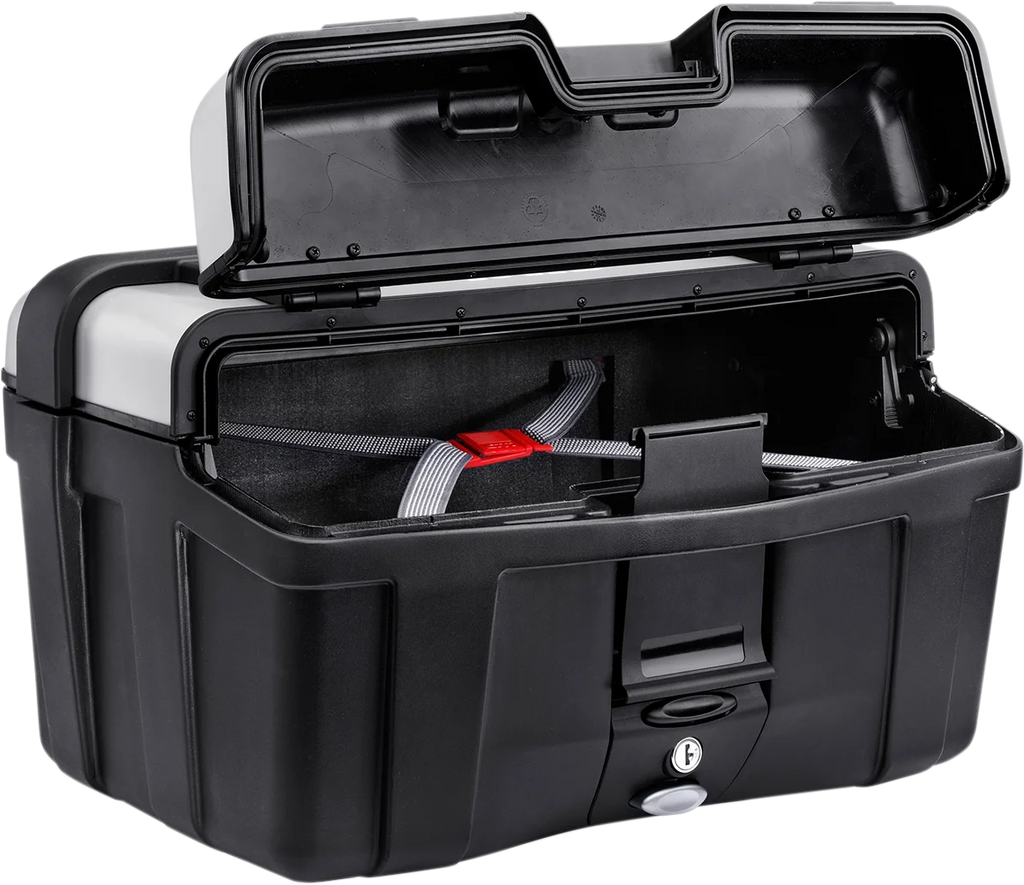 GIVI Trekker Side or Top Case - Silver - 46 Liter TRK46NA - Back View