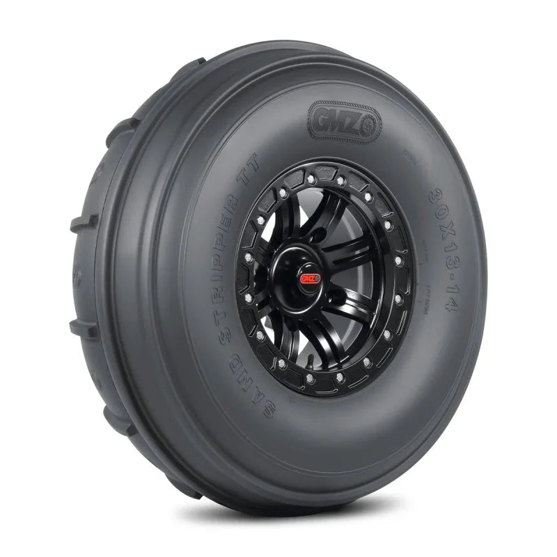 GMZ Race Products Sand Stripper Front XL TT Tire - 2 Rib - 32x11-15 - Side View