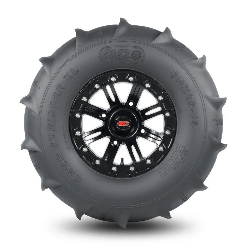 GMZ Sand Stripper Rear XL Tire - 14 Paddle 7/8in - 30x15-14 - Side View