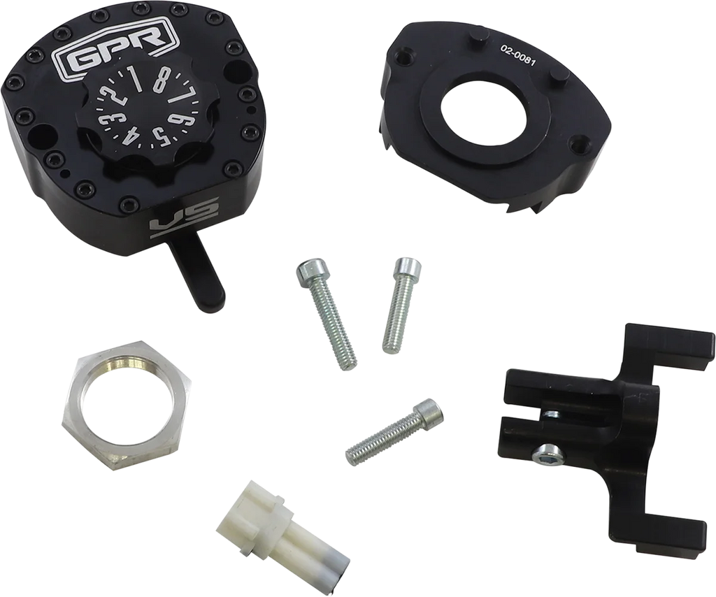 GPR Stabilizer Steering Damper - Black - V5-S - R1 5-5011-4072K - Main Product View